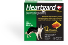 heartgard green for dogs 26 - 50 lbs